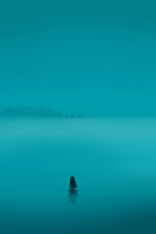 Mystical Serenity in Blue Haze 🌫️💙