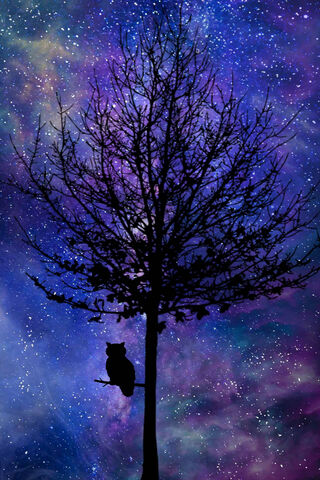 Celestial Canopy: The Galaxy Tree 🌌🌳