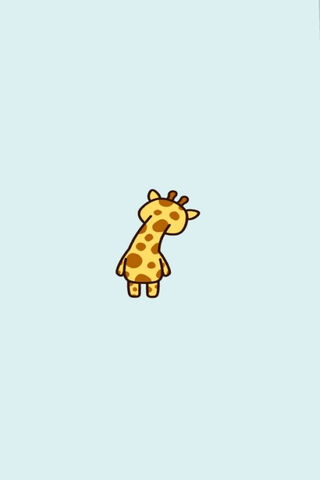 Giraffe's Playful Peek 🦒✨