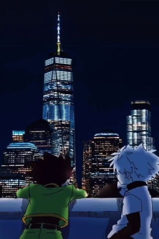 City Lights and Dreams: Gon and Killua's Adventure