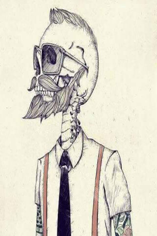 Chillin' in the Afterlife: The Hipster Skeleton 🕶️💀