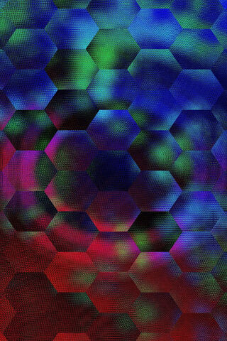 Hexagonal Dreams: A Colorful Mosaic