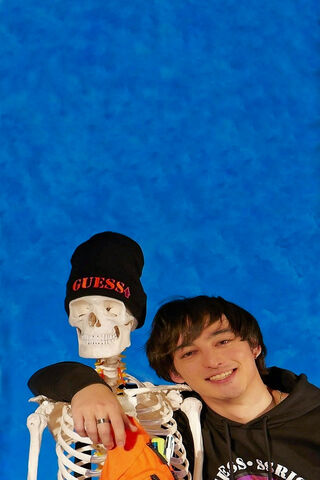 Joji's Spooky Vibes with a Skeleton Buddy! 🎃💀