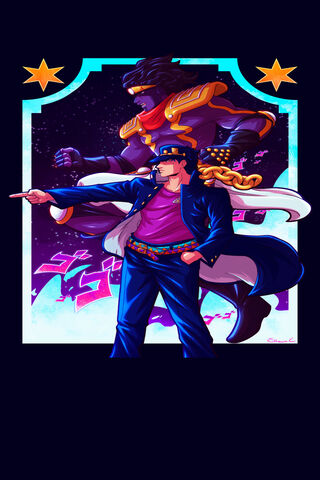 Jotaro's Stand: A Cosmic Duel 🌌✨