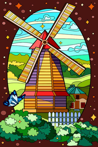 Whimsical Windmill Wonderland 🌾✨