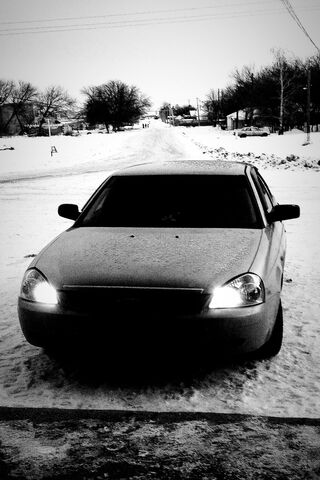 Lada Priora: The Winter Warrior ❄️🚗