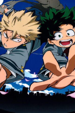 Epic Showdown: Bakugo and Deku in Action! ⚡️💥