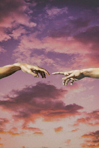 Divine Connection: Aesthetic Hands
