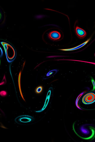 Cosmic Dance of Neon Colors 🌌✨