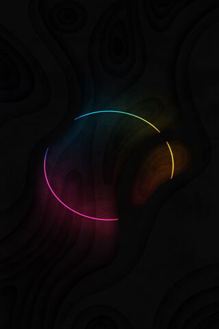 Radiant Glow: The Neon Circle