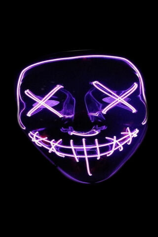 Glow of the Neon Mask: A Mysterious Aura