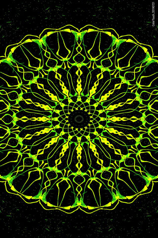 Electric Dreams: The Neon Butterfly Mandala