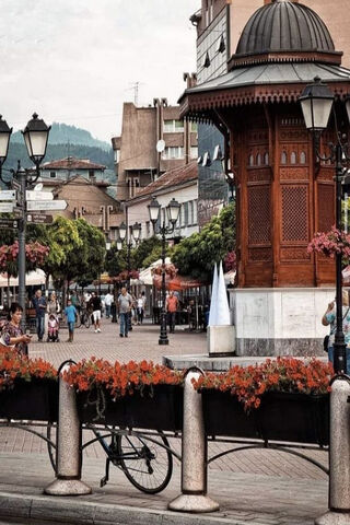 Charming Streets of Novi Pazar 🌸🚲