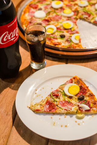 Slice of Happiness: Pizza & Coke Delight 🍕🥤
