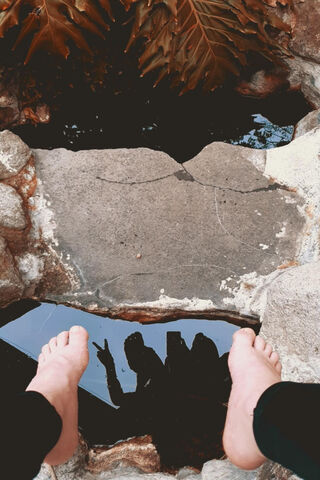 Stepping into Serenity: A Cascading Reflection