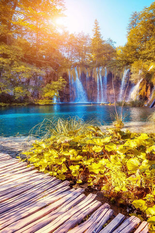 Serenity by the Waterfall 🌊✨