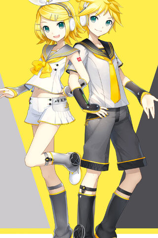Dynamic Duo: Rin and Len in Harmony 🎶✨