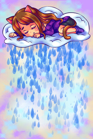 Dreamy Drizzle: A Cozy Cloud Nap ☁️💤