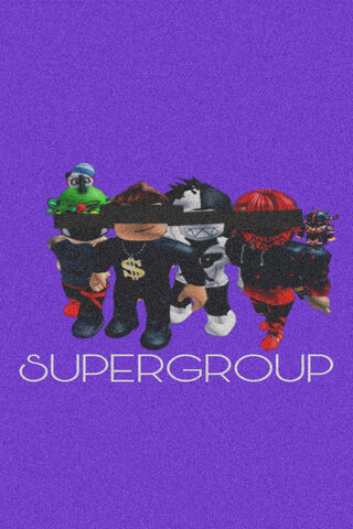 Vibrant Unity: The SuperGroup Squad! 🎨✨