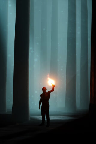 Light in the Shadows: A Journey of Survival 🌲🔥