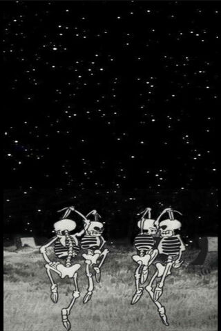 Dancing Skeletons Under the Starry Sky 🌌💀