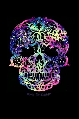 Mystical Floral Skull Art 🌸💀✨
