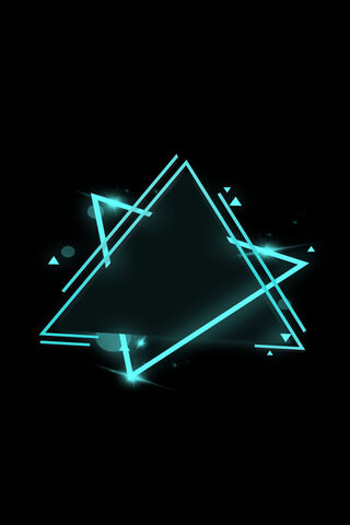 Neon Geometry: A Glowing Triangular Delight ✨