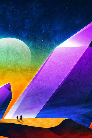 Mystical Journey Through Vapor Crystals 🌌✨
