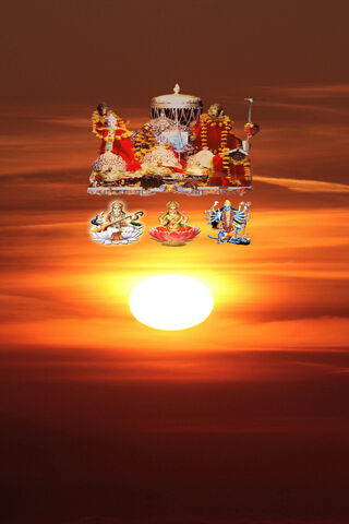 Divine Sunset at Vaishno Devi 🌅✨