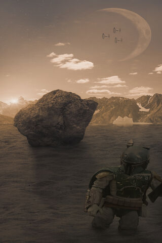 Boba Fett: The Lone Hunter of the Dunes 🌌