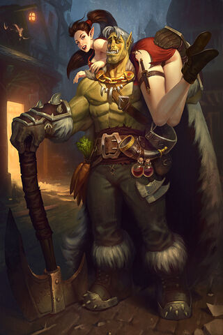 Strength and Loyalty: The Half-Orc Guardian