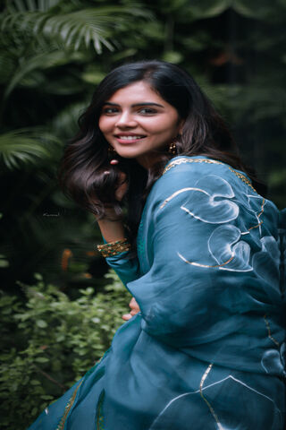 Elegance in Blue: Kalyani Priyadarshan's Graceful Charm