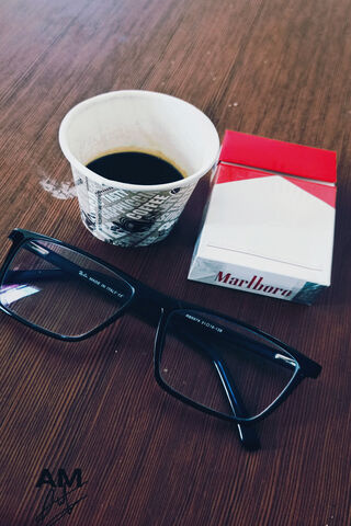 Morning Ritual: Coffee and Marlboro