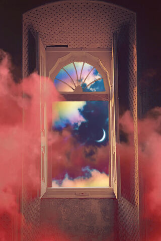 Dreamy Escape: A Window to Nature's Wonders 🌌🌈