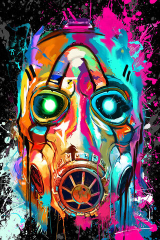 Vibrant Vigilante: The Neon Bandit Mask