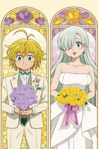 A Blossoming Love: Meliodas and Elizabeth's Special Day 🌸💍