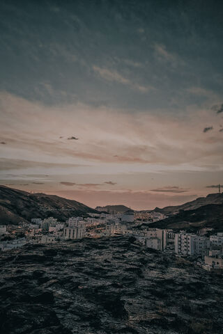 Oman's Majestic Landscape at Dusk 🌄