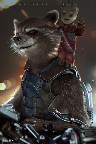 Rocket And Groot