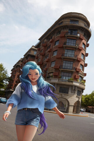 Seraphine's Urban Adventure 🌆✨