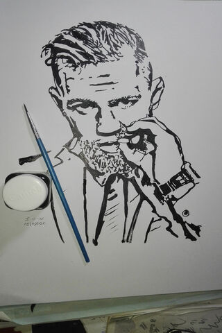 Artistic Tribute to a Fighting Legend 🥊🎨