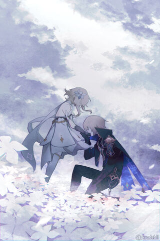 A Moment of Connection: Dainsleif and Lumine 🌌✨