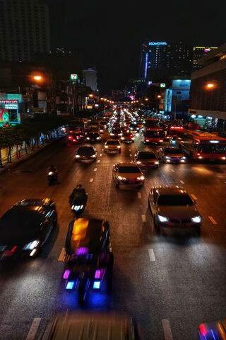 Neon Dreams: A Night in the City