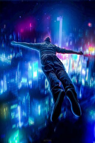 Soaring Through Neon Dreams 🌌✨