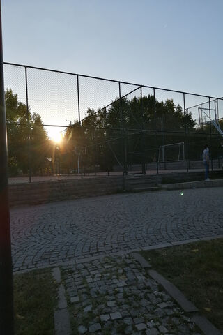 Sunset Serenity at the Court 🌅🏀