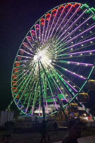 Radiant Rides: The Neon Ferris Wheel Experience 🎡✨