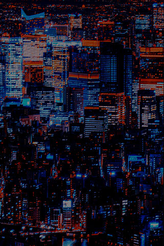 Neon Cityscape Bg