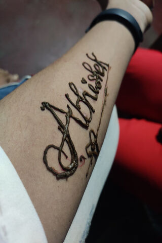 Artistry in Ink: The Name Abhishek