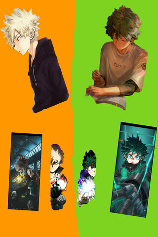 Heroes in Training: Bakugo and Deku Unite! 💥✨