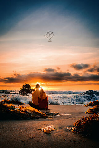 Sunset Serenity: Denji and Power's Bond