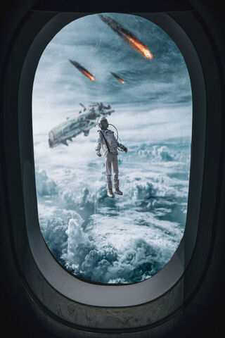 Cosmic Drift: The Astronaut's Journey